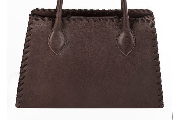 Dark brown dress handbag for women - Florence KOOIJMAN